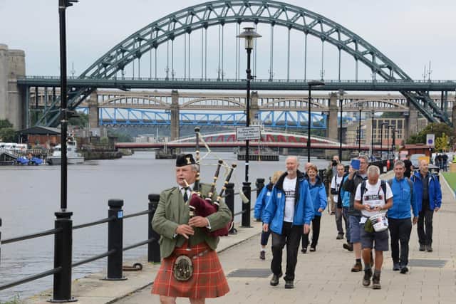 The walk will finish in Sunderland where a remembrance service will be held.