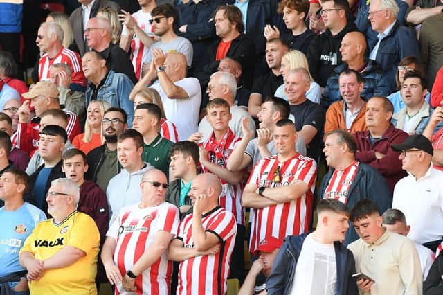 Sunderland fans in action against Watford at Vicarage Road. The game ended 2-2 with goals from Aji Alese and Jewison Bennette for the Black Cats. Can you spot anyone that you know in our gallery?
