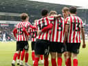 Sunderland celebrate Dennis Cirkin's goal