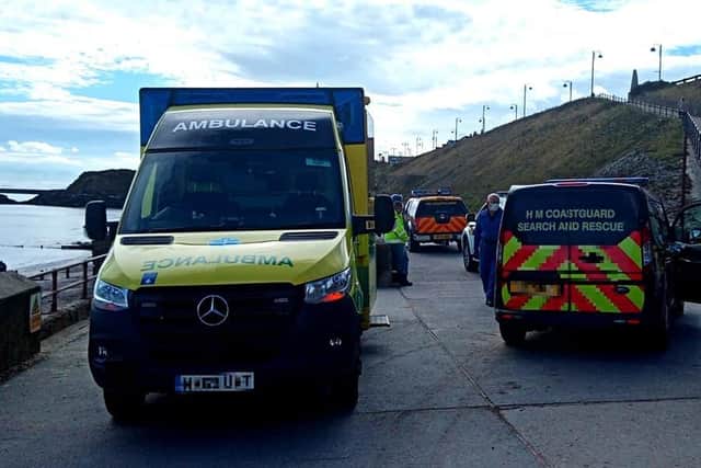 A man was taken to hospital after becoming unwell on Seaham beach. Photo by Sunderland Coastguard Rescue Team.