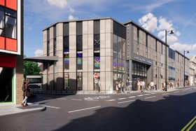 Artist impression of the new bus station in Durham's North Road