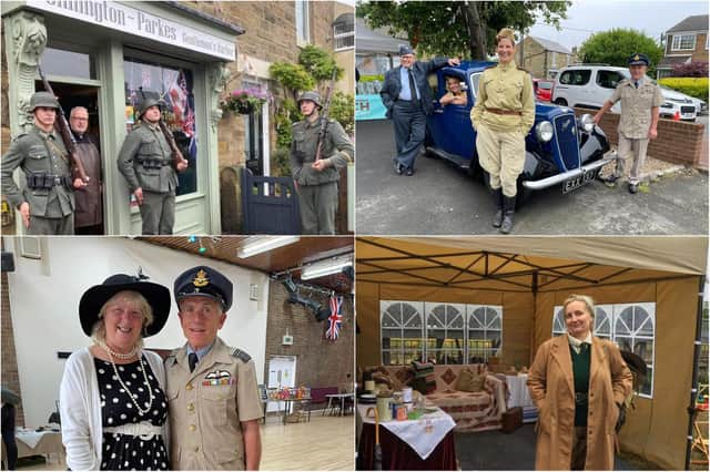 Members of the Washington community celebrate the Springwell Village 1940s weekend