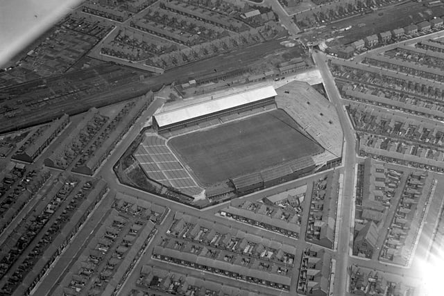 The famous old stadium from the air in an undated photo. A place where dreams came true.
