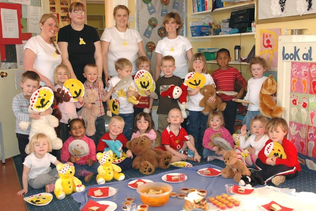 The nursery held a Pudsey Bear party to raise money for Children in Need 18 years ago.