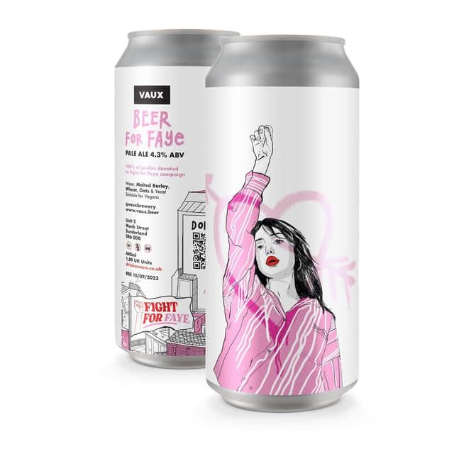 Beer for Faye is available from the Vaux webshop