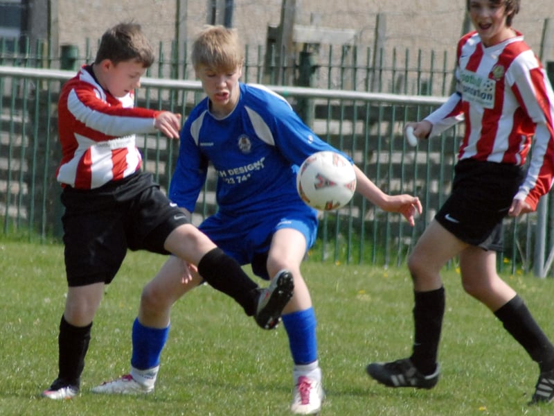 Shirebrook Rangers Red V Robin Hood Colts in the Under 13 Division Two Chad Supplementary Cup Finals at Forest Town Welfare.
