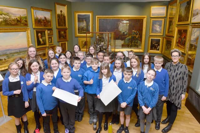 New Silksworth Junior Academy pupils taking part in the Grayson Perry Art Project at Sunderland Museum and Winter Gardens.