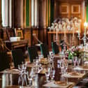 The dining room at Alnwick Castle.