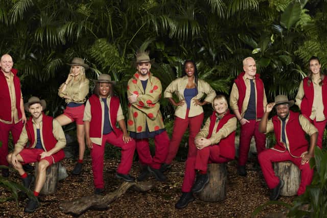 Jill Scott, far right, pictured with her I'm A Celeb co-stars, including Mike Tindall, far left, has been tipped to be crowned Queen of the Jungle.