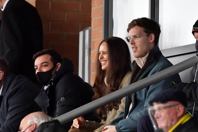 Kyril Louis-Dreyfus is pictured watching Sunderland.