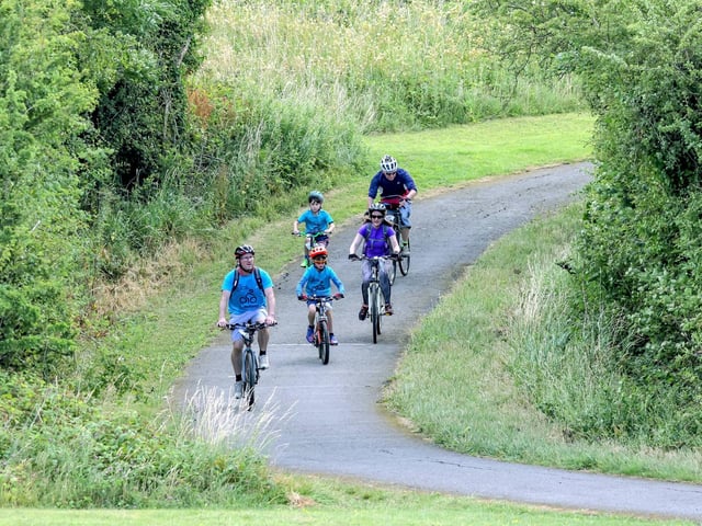 The 12, 25 and 40-mile routes took in rural, urban and woodland terrain.