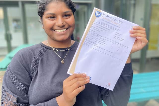 Josita Kavitha Thirumalai, 18, has secured a place at the University of Oxford. 

Picture by FRANK REID