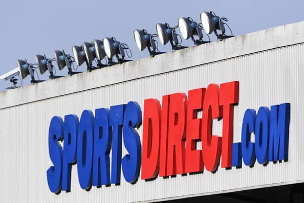 A Sports Direct sign at St James's Park.