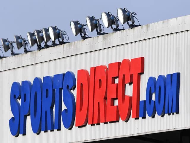 A Sports Direct sign at St James's Park.