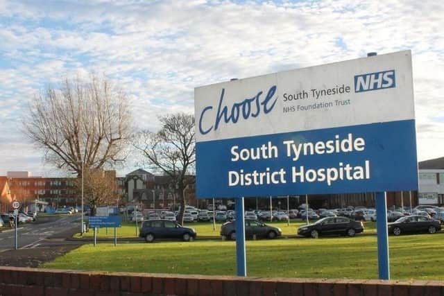 A Sunderland patient is being treated at South Tyneside District Hospital.