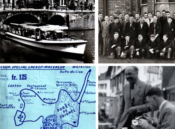 Ian Batley's scrapbook memories of his 1955 trip to Belgium, Holland and the battlefield of Waterloo.