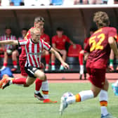 Alex Pritchard playing for Sunderland against Roma.