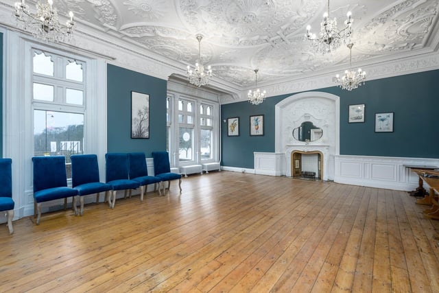 On the ground floor, there's a spectacular reception area and several ornate offices / meeting rooms / reception rooms, with the first and second floors containing the former classrooms.