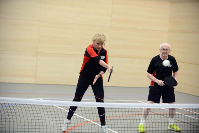 Pickleball is a game that can be enjoyed by players of all ages and abilities.