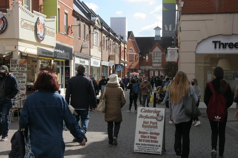 Chesterfield was a hive of activity on April 12 as shoppers returned