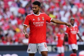 Goncalo Ramos of SL Benfica during the Eusebio Cup match between SL Benfica and Newcastle United (Photo by Gualter Fatia/Getty Images)