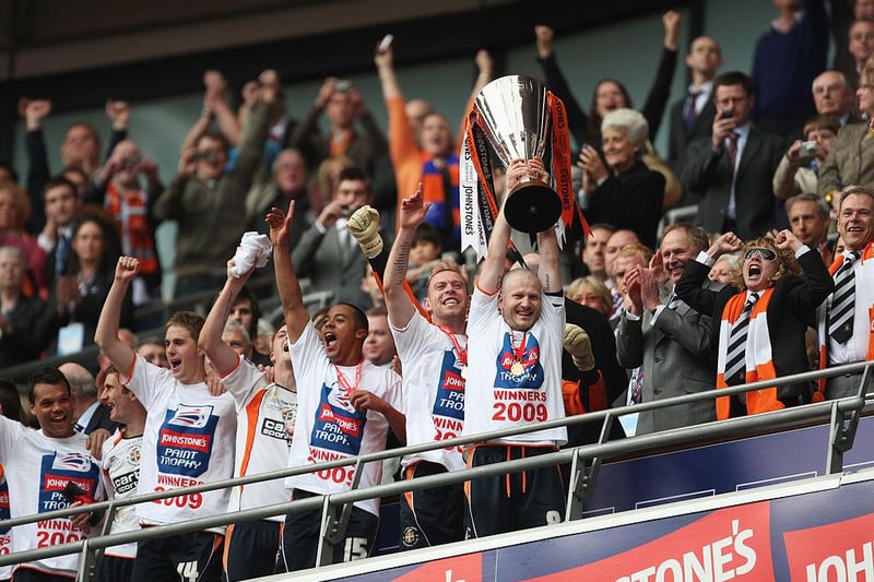 Another example not to follow - Luton were relegated from League One in 2009 just weeks after winning at Wembley.