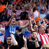 Sunderland fans in action away to Stoke City in the Championship