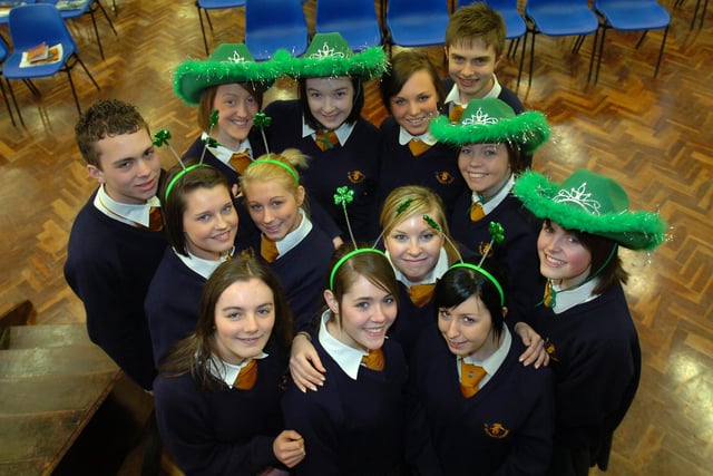 St Michael's pupils pictured on St Patrick's Day 14 years ago. Recognise anyone?
