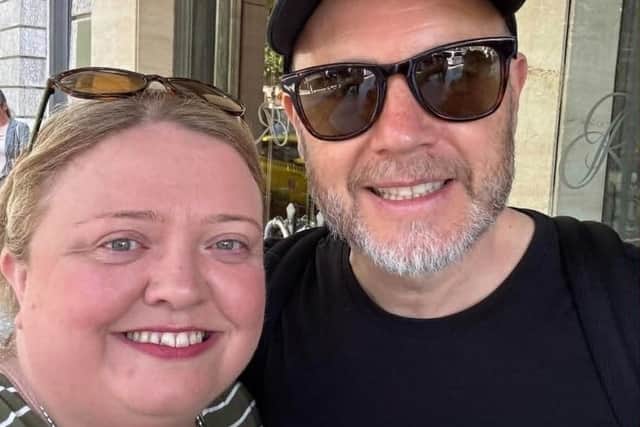 Michelle Fletcher has met Gary Barlow, Mark Owen and Howard Donald a number of times over the years.