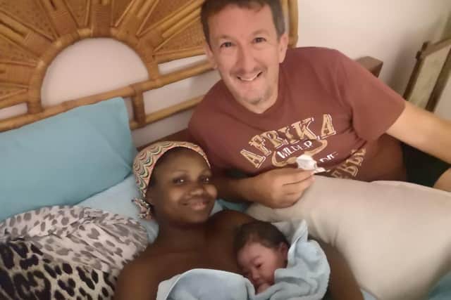 Baby Roker pictured with mum Queen and dad Rod