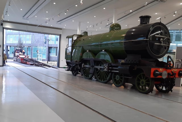 Engine number 251 in pride of place inside the new Doncaster museum