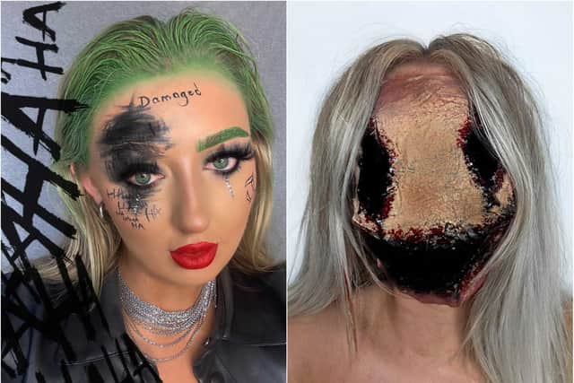 Shannon begins thinking of Halloween make-up ideas in July.
