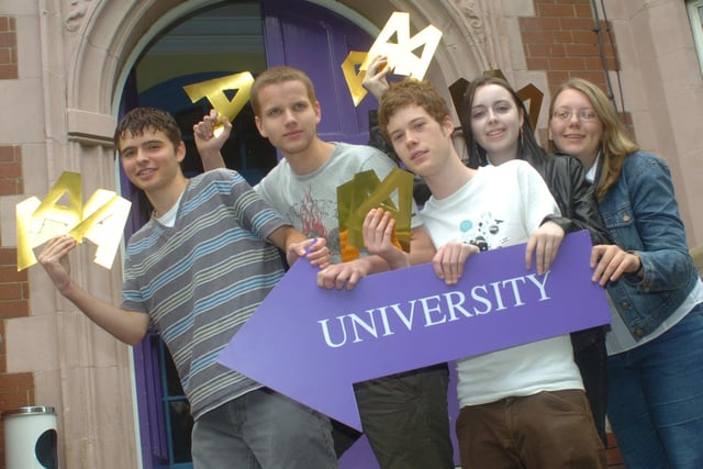 Results day at Sunderland College's Bede Centre 15 years ago. How many faces do you recognise?