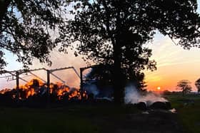A picture of the fire taken on Wednesday, June 24 by the fire service.