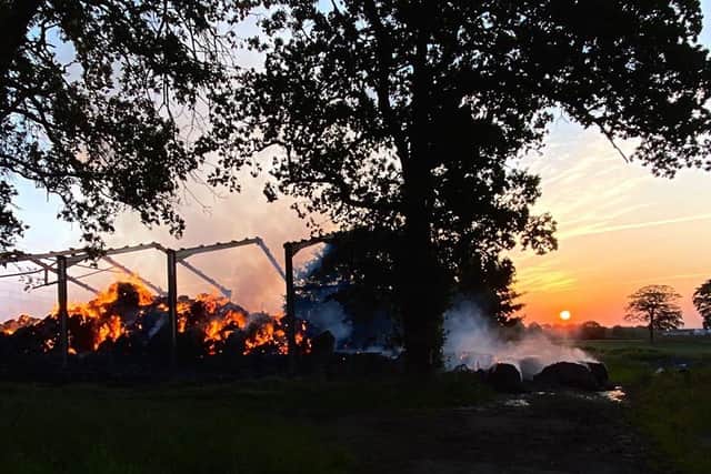 A picture of the fire taken on Wednesday, June 24 by the fire service.