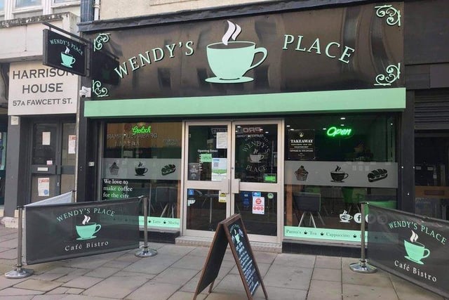 Open Monday to Saturday with free wi-fi available, Wendy's Place, in Fawcett Street, offers a range of hot and cold drinks and food, for eat in or take away.