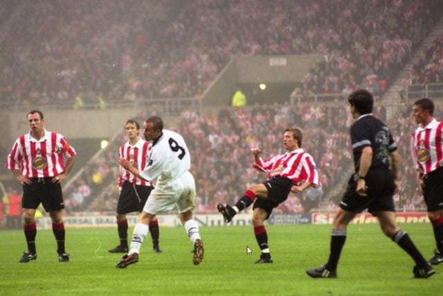 Sunderland players on the attack in the play-offs.