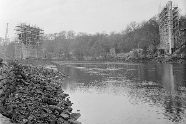 Hylton Bridge under construction in February 1971.