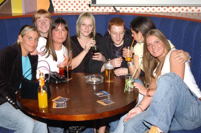 Friends having fun in 2004. Are you pictured?