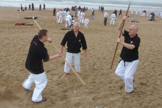 A world record big for the largest martial arts class. It was held on Seaburn beach and Brian Ford, Graham Ford, and Bill Long were among those joining in back in 2009.