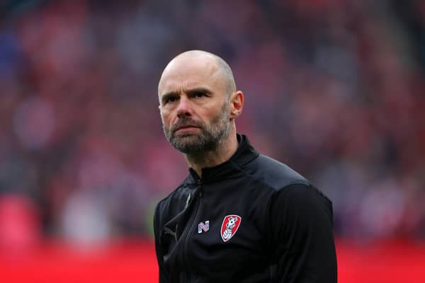 LONDON, ENGLAND - APRIL 03: Paul Warne manager of Rotherham United following the Papa John's Trophy Final between Rotherham United and Sutton United at Wembley Stadium on April 03, 2022 in London, England. (Photo by Catherine Ivill/Getty Images) (Photo by Catherine Ivill/Getty Images)