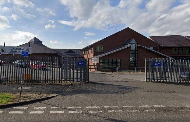 St Robert of Newminster Catholic School and Sixth Form College was over its official capacity by 5 per cent. The school had an extra 78 pupils on its roll.

Photograph: Google
