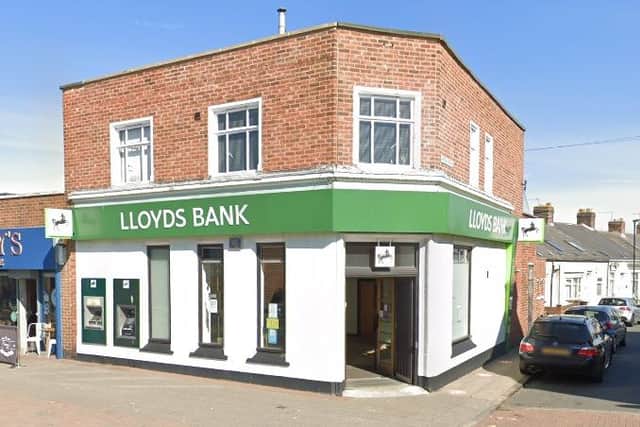 The Lloyds bank branch in Sea Road, Fulwell, Sunderland, is set to close. Picture c/o Google Streetview.
