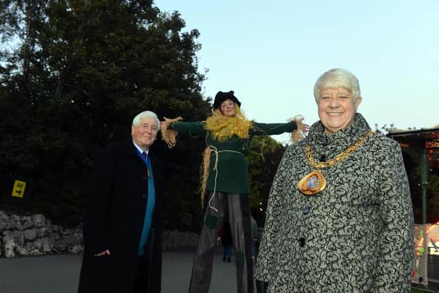Festival of Light returns to Roker Park. Mayor Alison Smith with Consort Dave Smith.