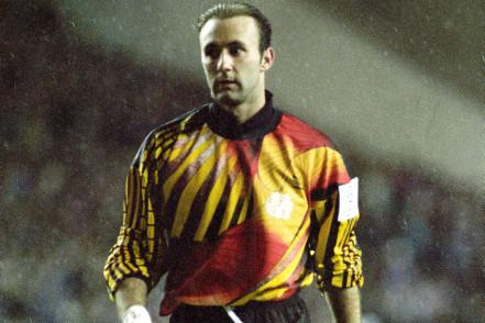 The Marseille team was littered with big names including future World Cup winner Fabien Barthez (pictured).
MARSEILLE: Barthez, Boli, Angloma, Di Meco, Abedi Pele, Desailly, Sauzee, Eydelie, Deschamps, Voeller, Boksic.