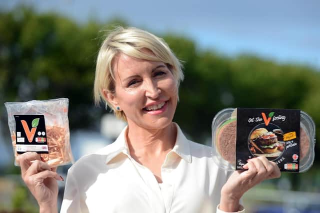 Heather Mills, pictured at the launch of her Plant Based Valley site in Seaton Delaval, last summer.