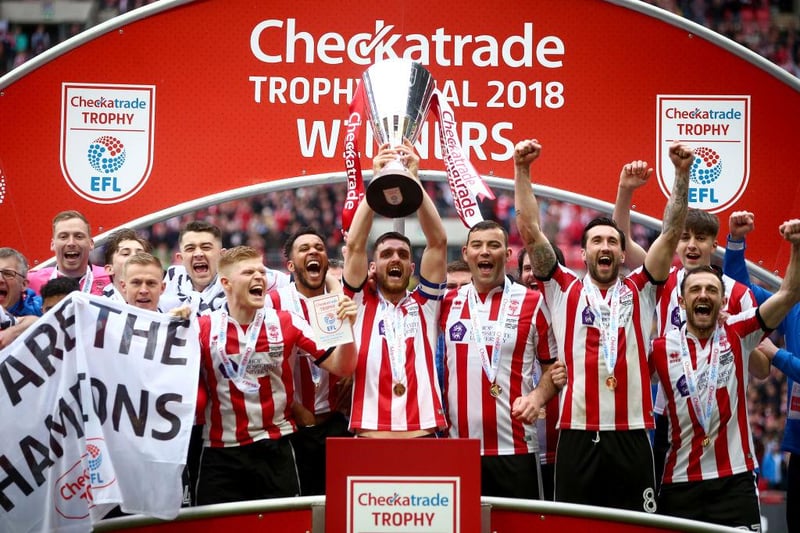League Two Lincoln lifted the trophy in 2018 and, while they have since gone on to establish themselves at the top of League One, they suffered play-off heartbreak in the weeks after winning at Wembley.
