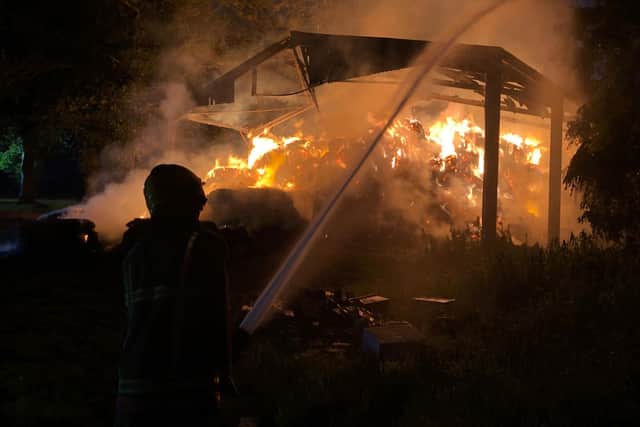 Crews from Durham and Spennymoor stations were called to the huge blaze.