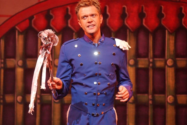 Darren Day was pictured during the final rehearsal of Cinderella where he played Buttons in the Sunderland Empire panto in 2003. He was in the first ever series of I'm A Celebrity.