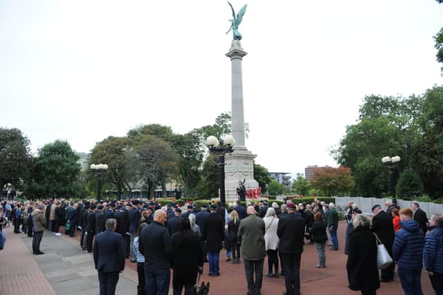 There was a great turnout for the event at the Cenotaph in Sunderland.